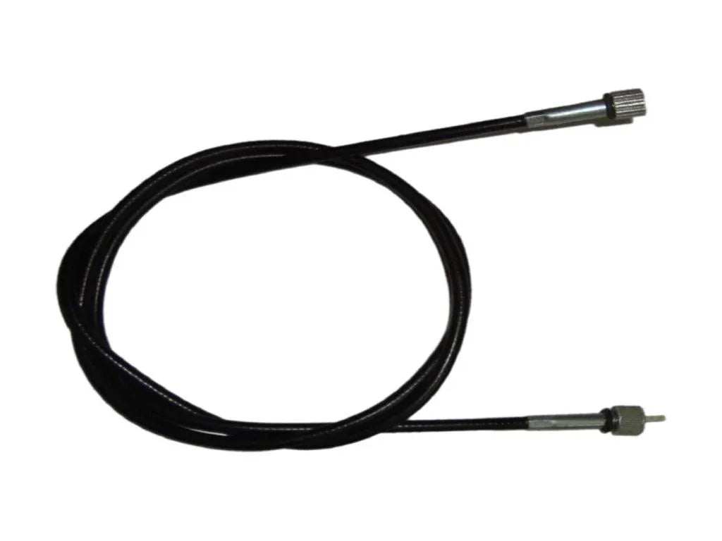 Vintage speedometer cable, black with metal end fittings
