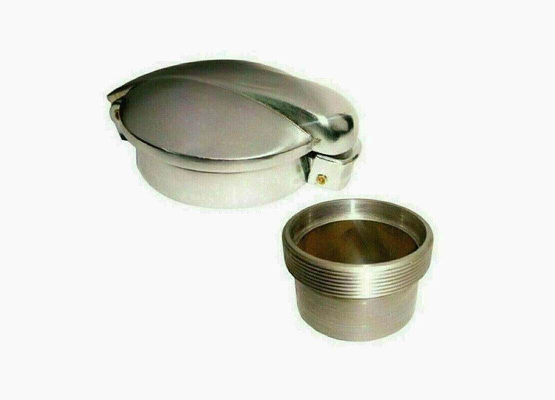 Cafe Racer Monza Cap in chrome finish for vehicle parts and accessories