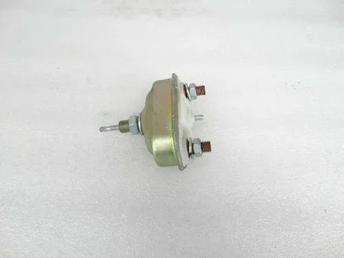 Starter pull switch with round metal housing and two screw terminals