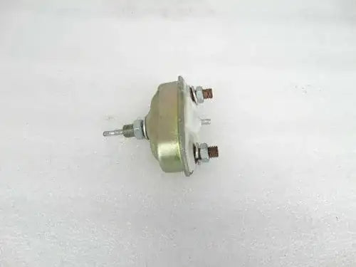 Starter pull switch with round metal housing and two screw terminals