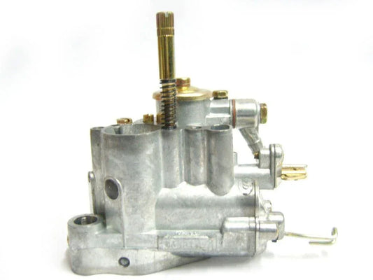 Carburetor, metal, designed for efficient fuel-air mixture in engines, enhances performance