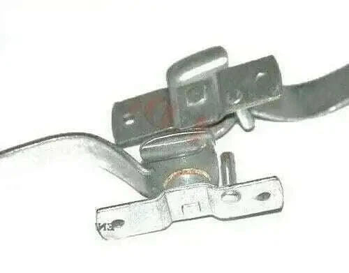 Metal windshield center latch frame bracket with mounting hardware
