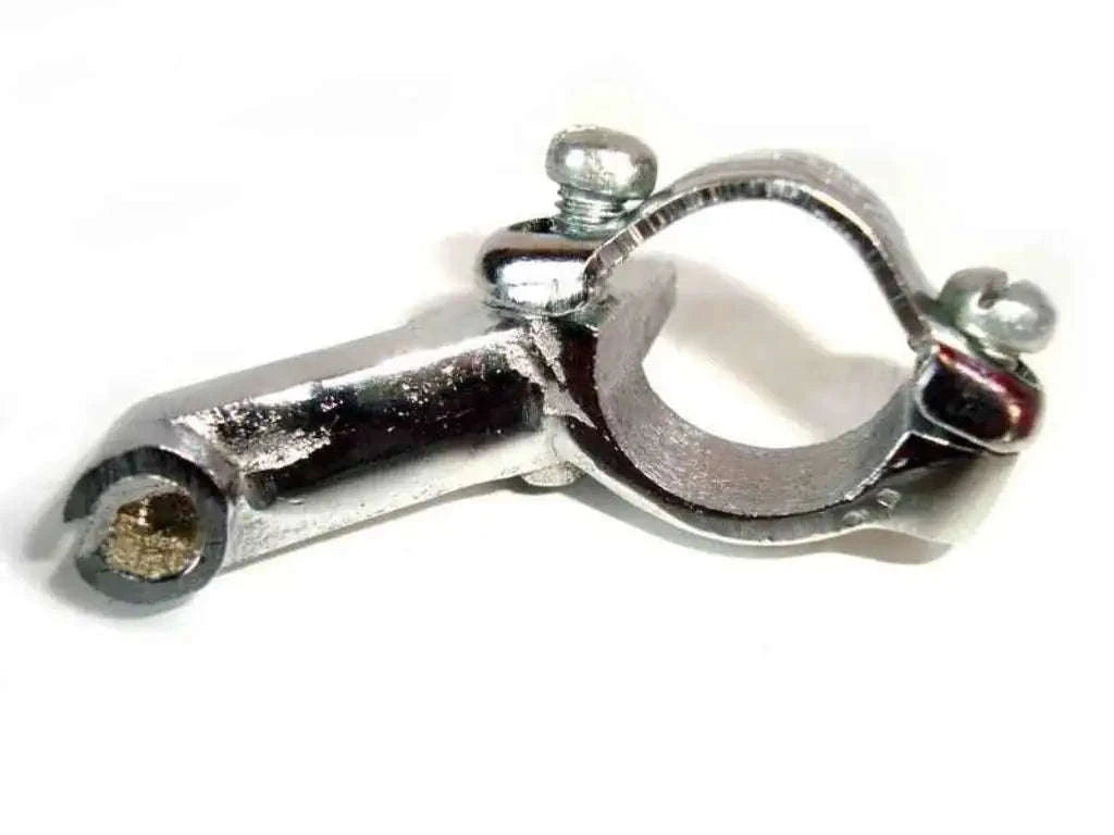 Chromed front brake lever bracket for Royal Enfield, metal lever clamp and bolts