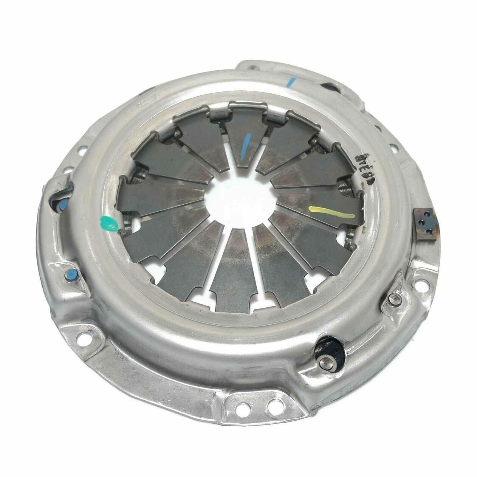Metal clutch cover with pressure plate and bolt holes, circular