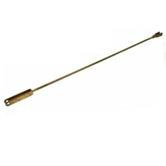 Clutch pedal rod with metal linkage and loop end