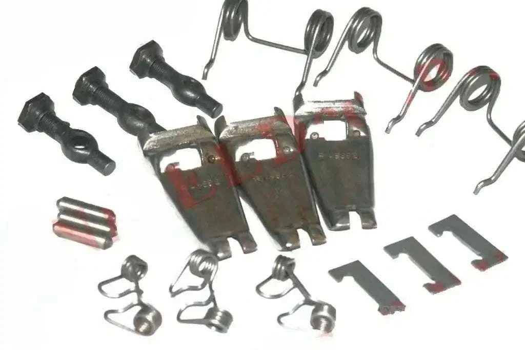 Clutch repair finger kit with roller springs and metal clips, assorted parts