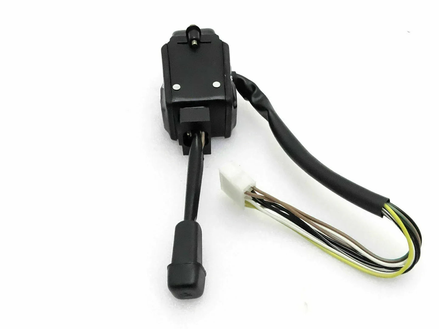 Horn and turn indicator switch with black wiring harness connector