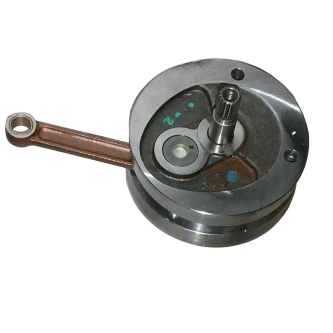 Crank shaft assembly for bullet 500 royal enfield, made of steel, essential for engine performance