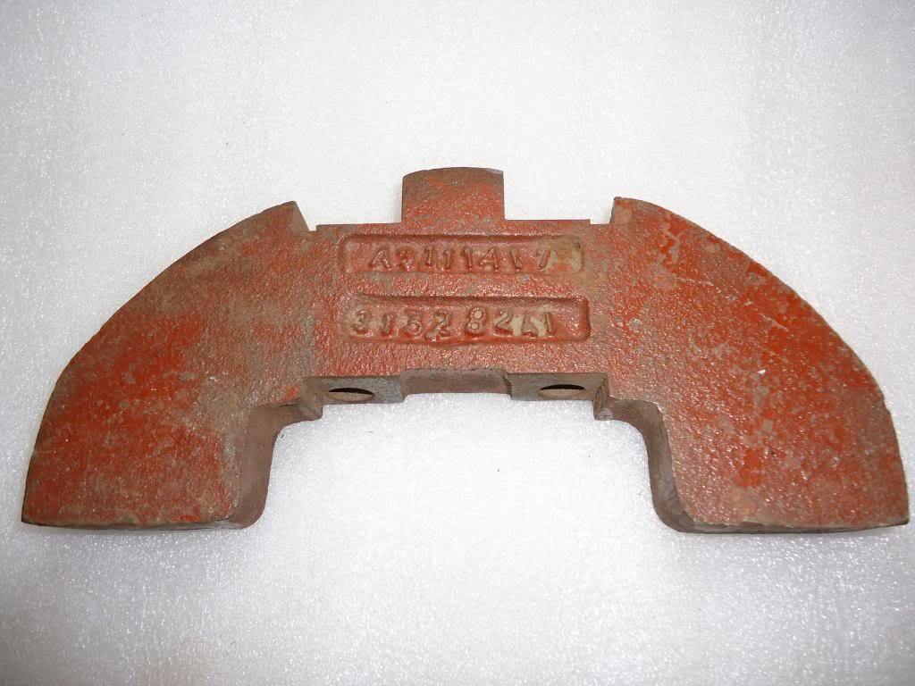 Crankshaft weight, cast iron, 10 inches, used for crankshaft position sensor test in tractors