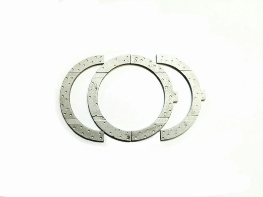 Set of three thrust washers made of durable metal for crankshaft position sensor test applications