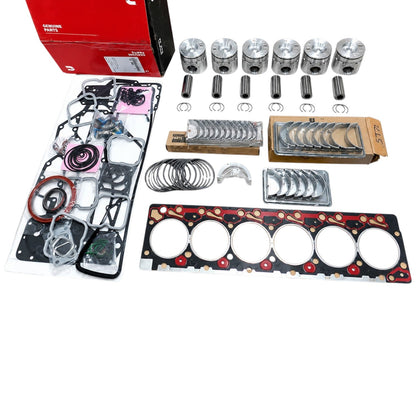 Complete Rebuild Kit for Cummins Dodge, including pistons, rings, gaskets, and cylinder head gasket