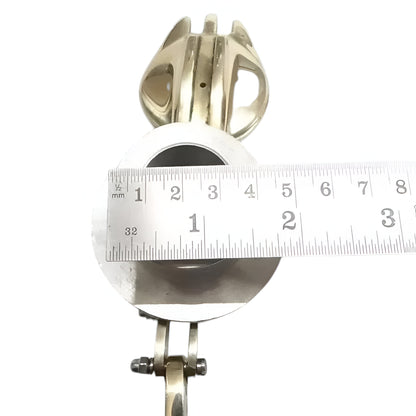 Custom brass gas tank cap with precise measurements for a perfect fit on vehicle fuel tanks