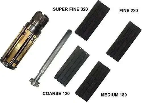 Cylinder engine hone kit with assorted grit stones for precise engine cylinder finishing
