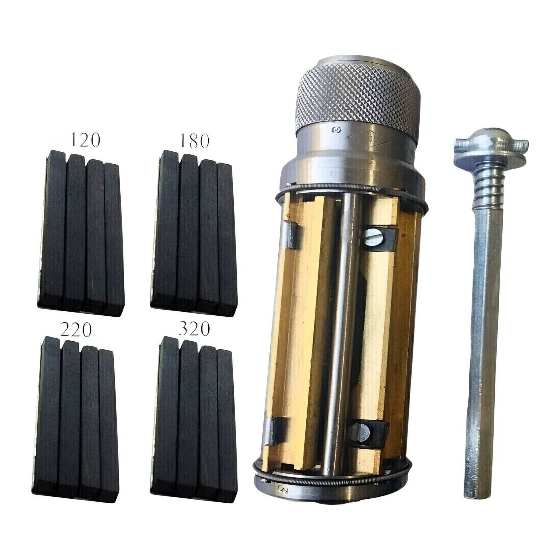 Cylinder engine hone kit including various grit stones for honing engine cylinders