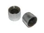 Threaded metal cylinder sleeve with open end and internal threads