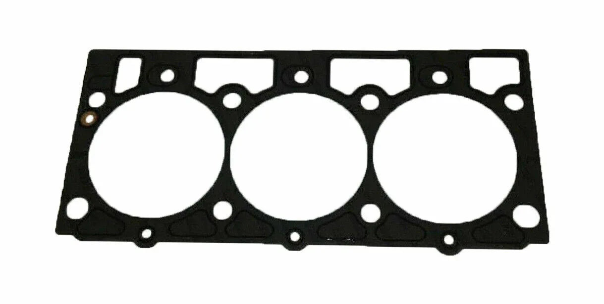 Metal cylinder head gasket for 3-cylinder engines, designed for effective cylinder head gasket repair.