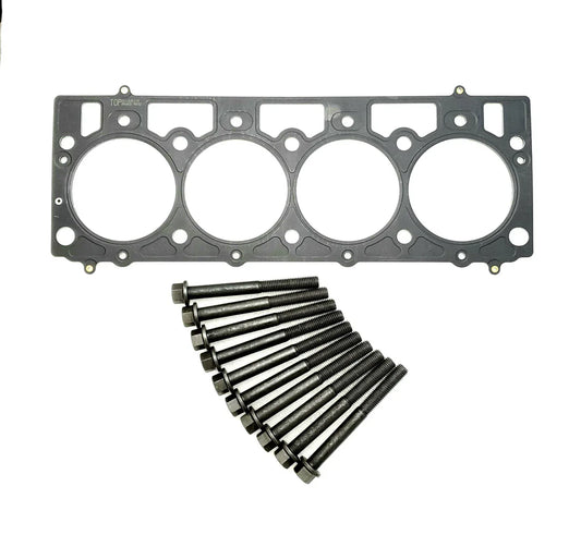 Cylinder head gasket repair kit for 4-cylinder engines with bolts included, durable material