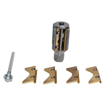 Cylinder hone kit with adjustable handle and four triangular stone holders