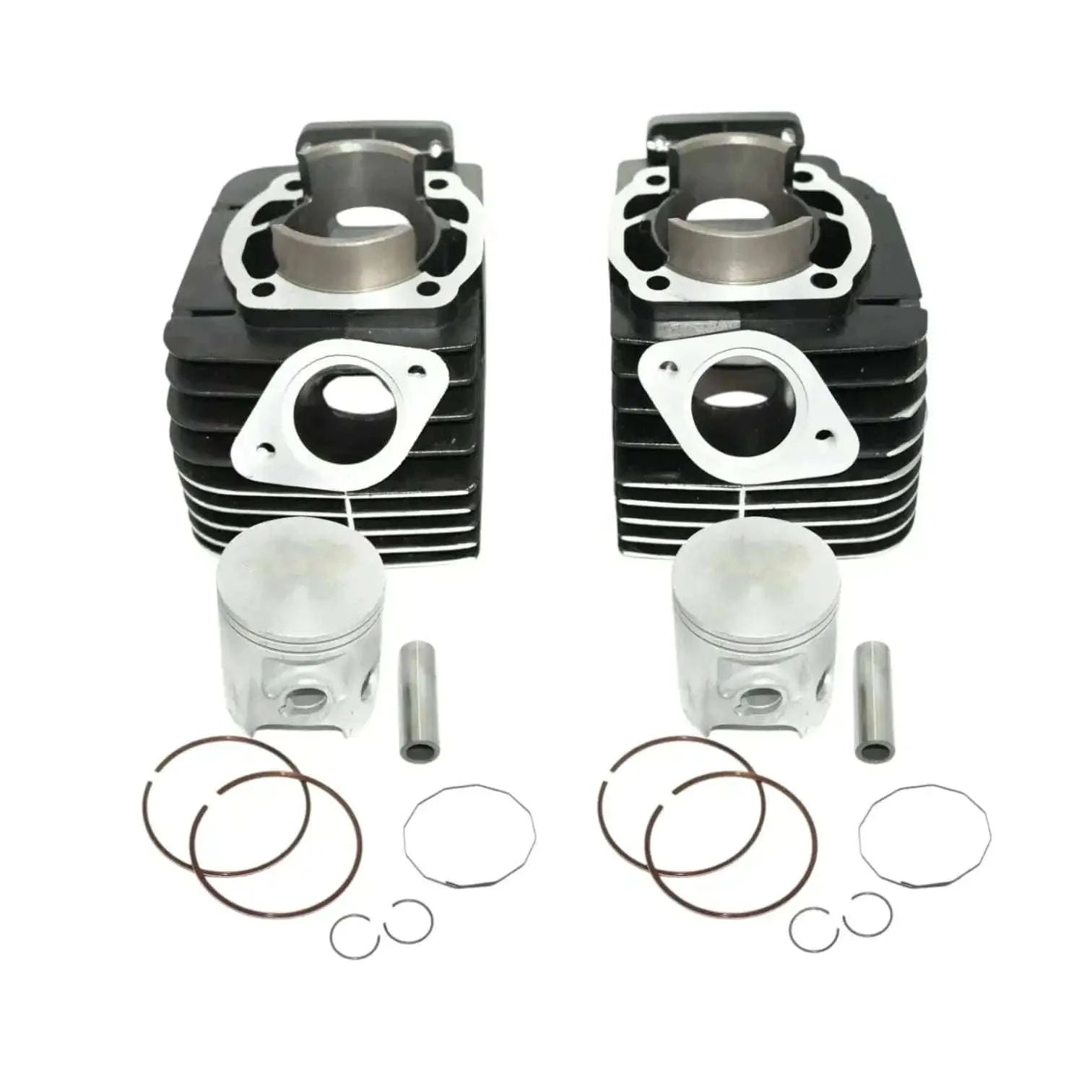 Yamaha RD350 cylinder piston kit with aluminum pistons and gaskets for engine repair