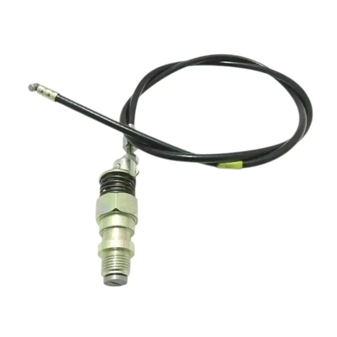 Complete decompressor assembly with cable for Royal Enfield motorcycles, durable metal design