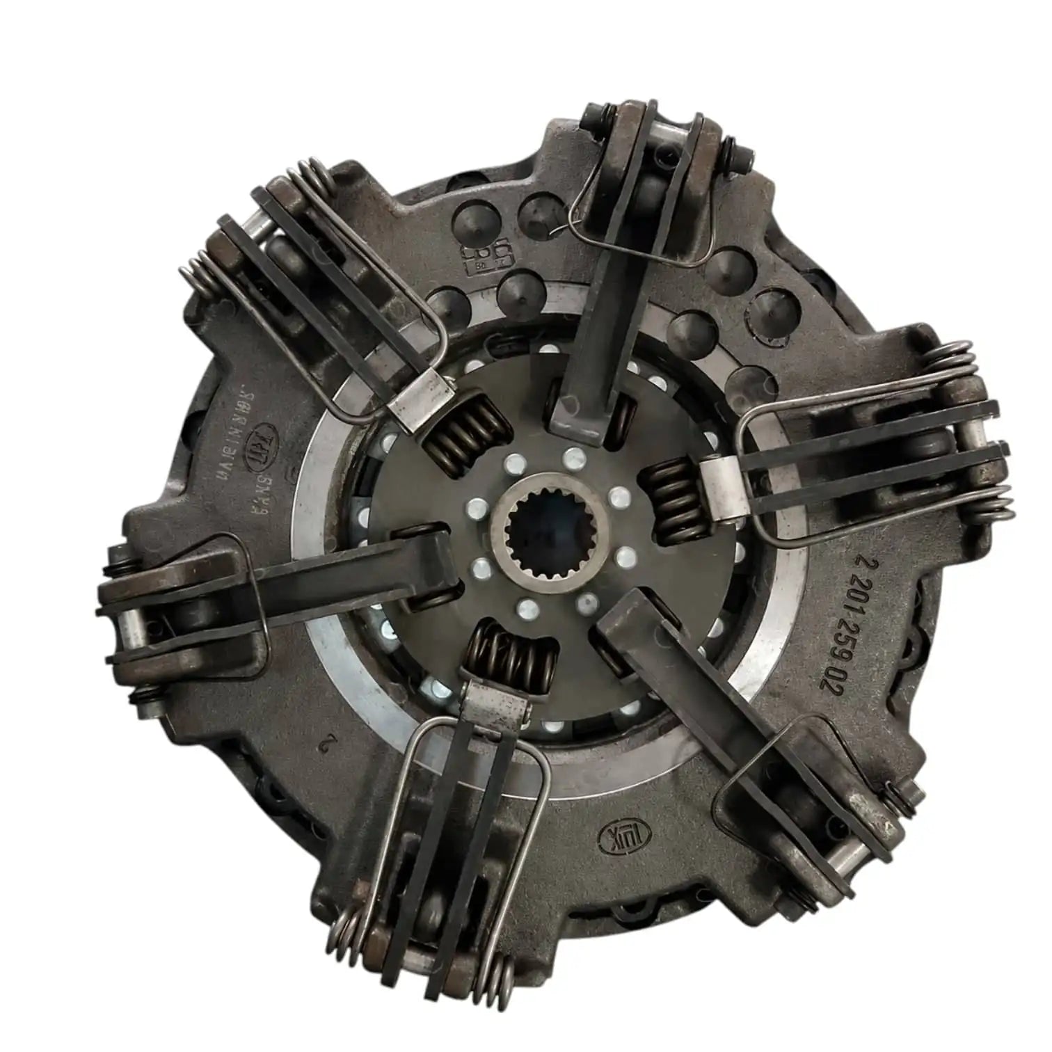 Clutch for Deere John tractor, steel, 12-inch diameter, ideal for heavy-duty agricultural use