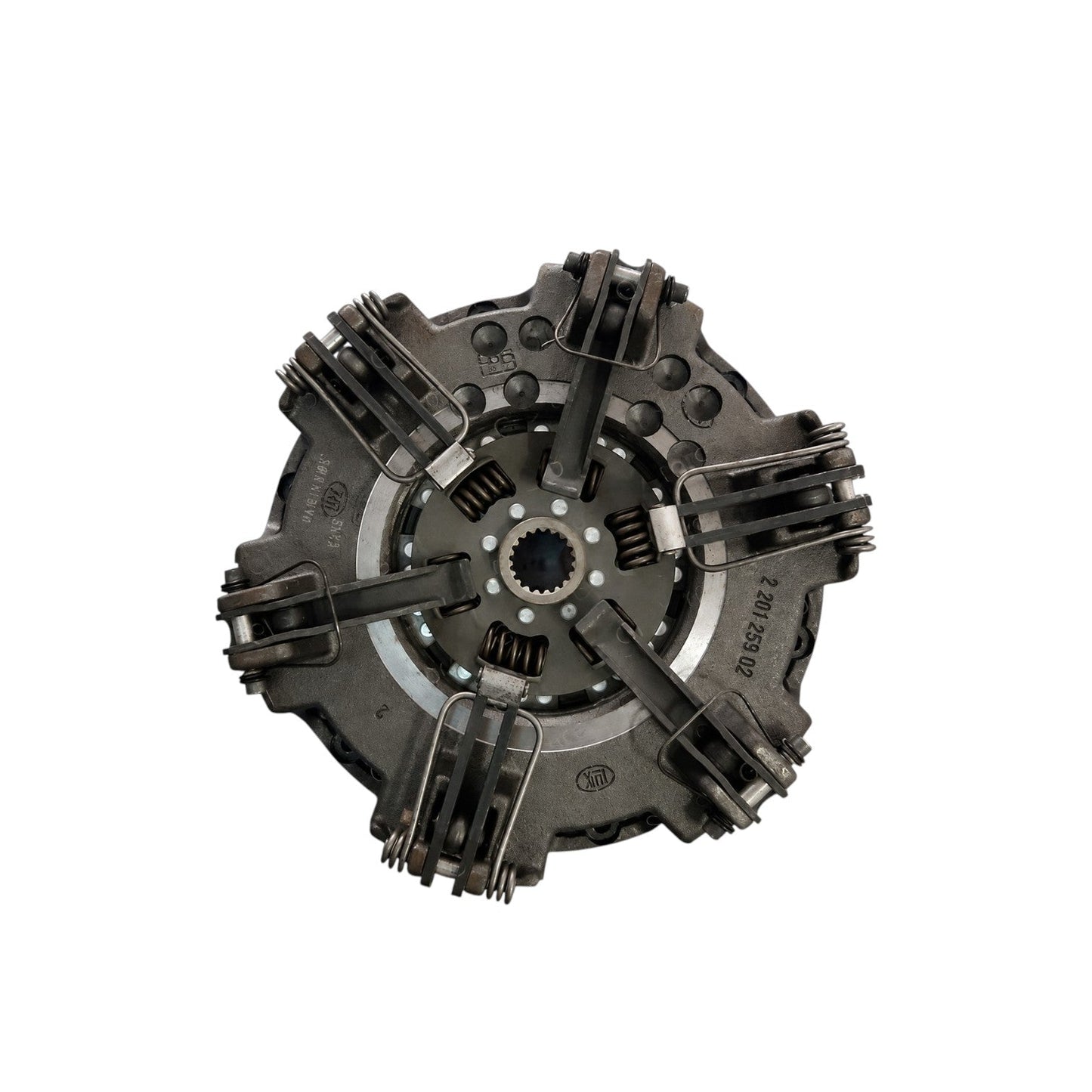 Clutch assembly for Deere John tractor, durable steel construction, essential for efficient machinery operation
