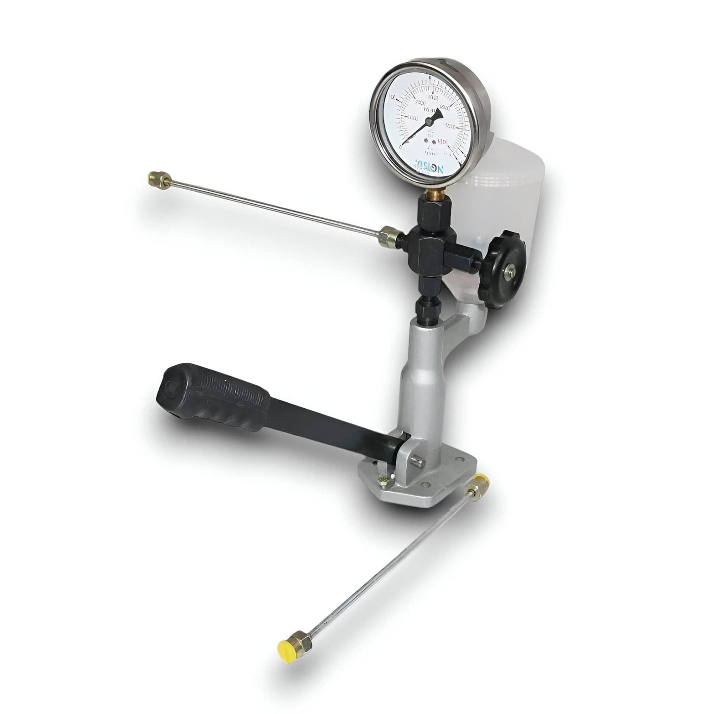 Diesel Injector Nozzle Pressure Tester with Pressure Gauge and Manual Pump Handle