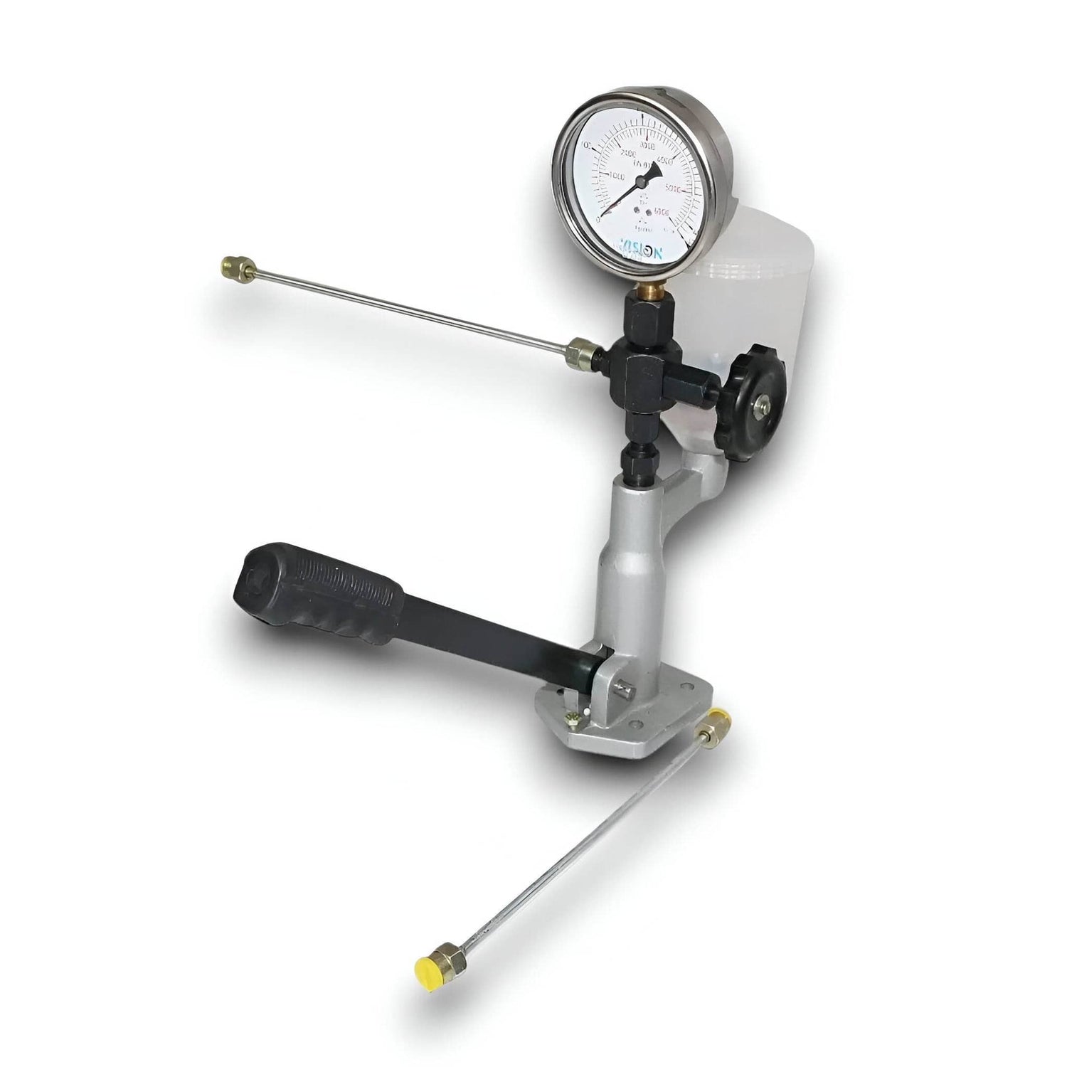 Diesel Injector Nozzle Pressure Tester with Pressure Gauge and Manual Pump Handle