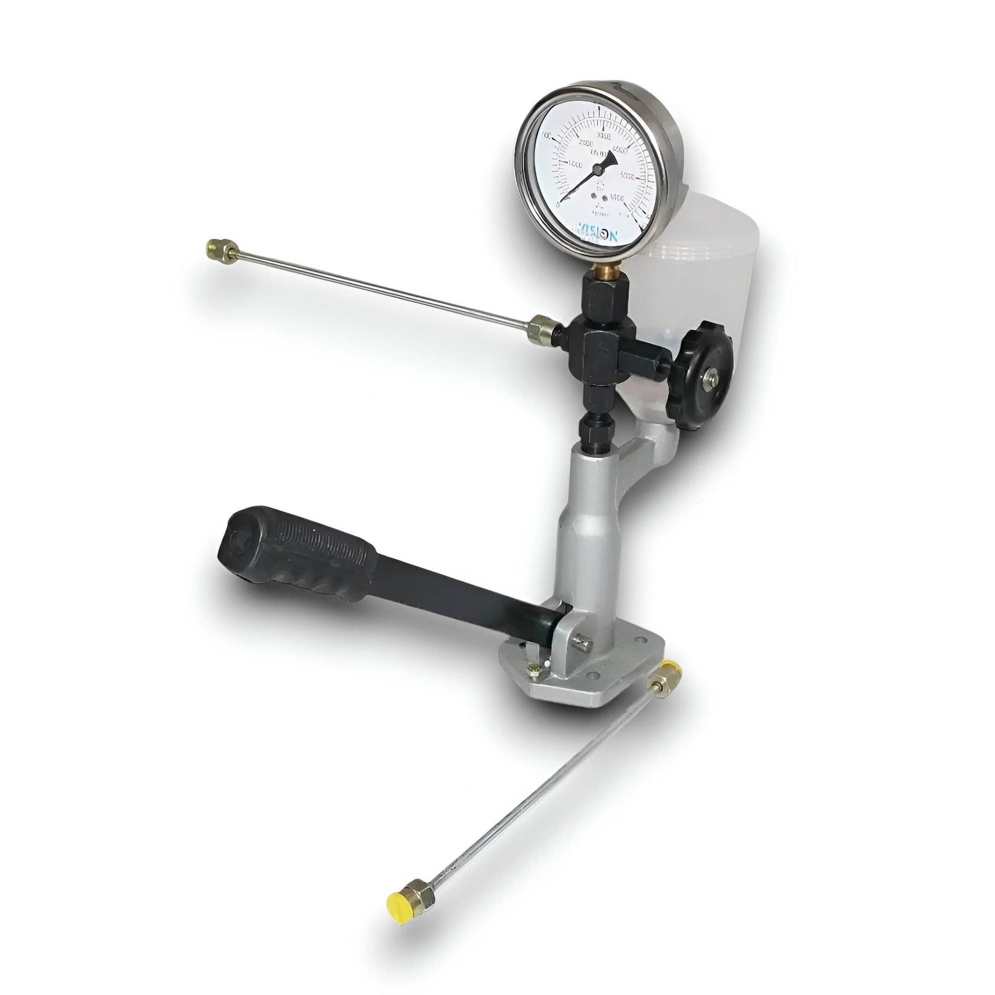 Diesel Injector Nozzle Pressure Tester with Pressure Gauge and Manual Pump Handle