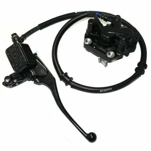 Front disc brake lever, hydraulic design, essential for disc brake rotor replacement in vehicles