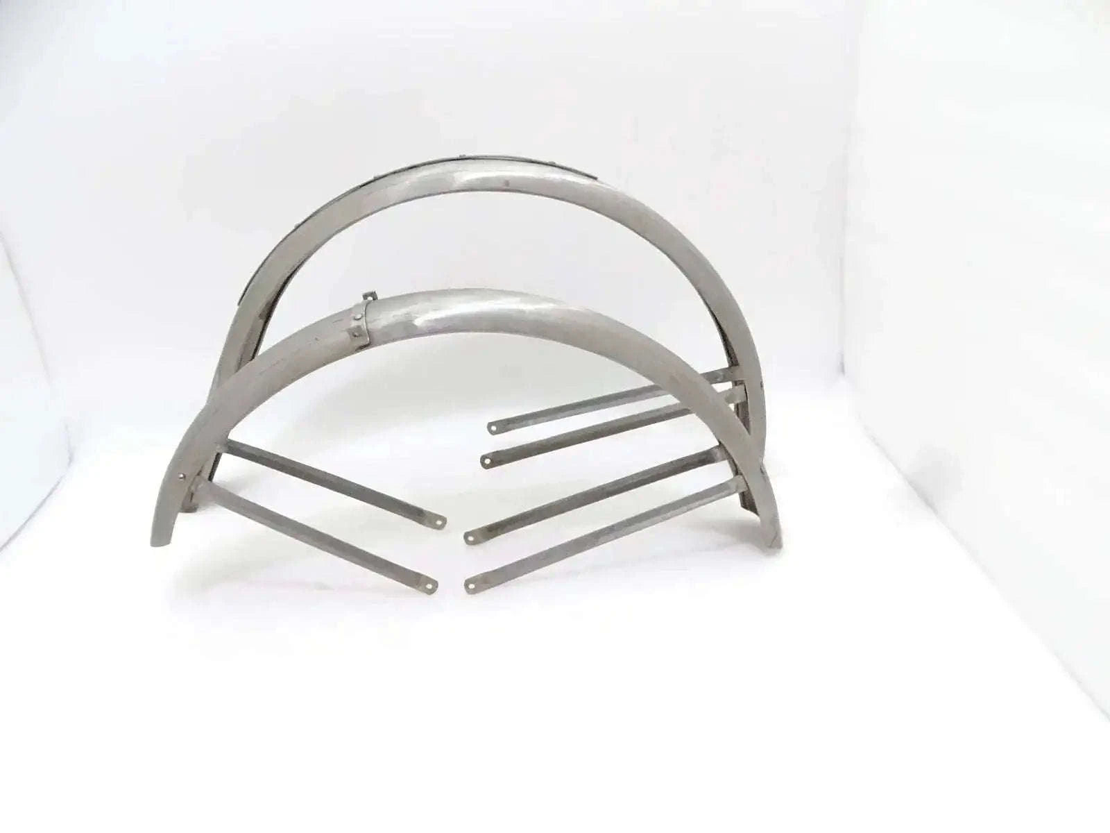 DKW RT100 DE LUXE 1935 & ONWARDS RAW STEEL MUDGUARD SET - StellerGear
