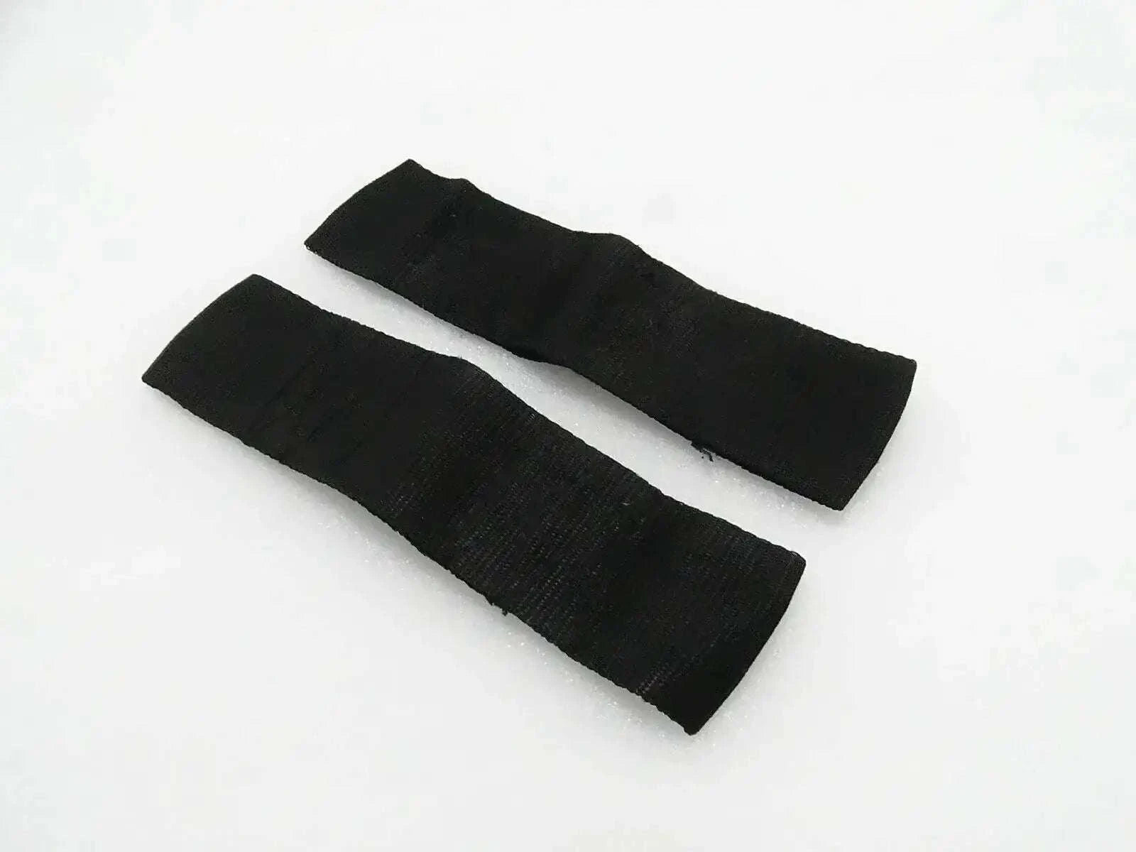 Door check strap pair for Jcb, two black fabric straps