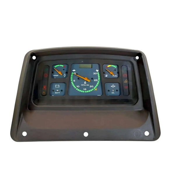 Tractor instrument panel cluster with gauge display and side buttons