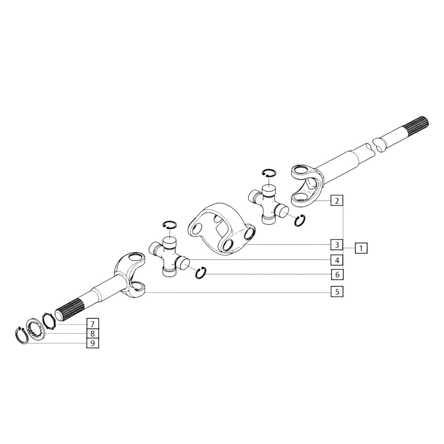 006500432c1 Double-Joint Assy For 4x4 Mahindra Tractor 7520,8560,6520,5520