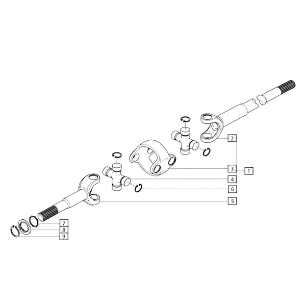 006500432c1 Double-Joint Assy For 4x4 Mahindra Tractor 7520,8560,6520,5520