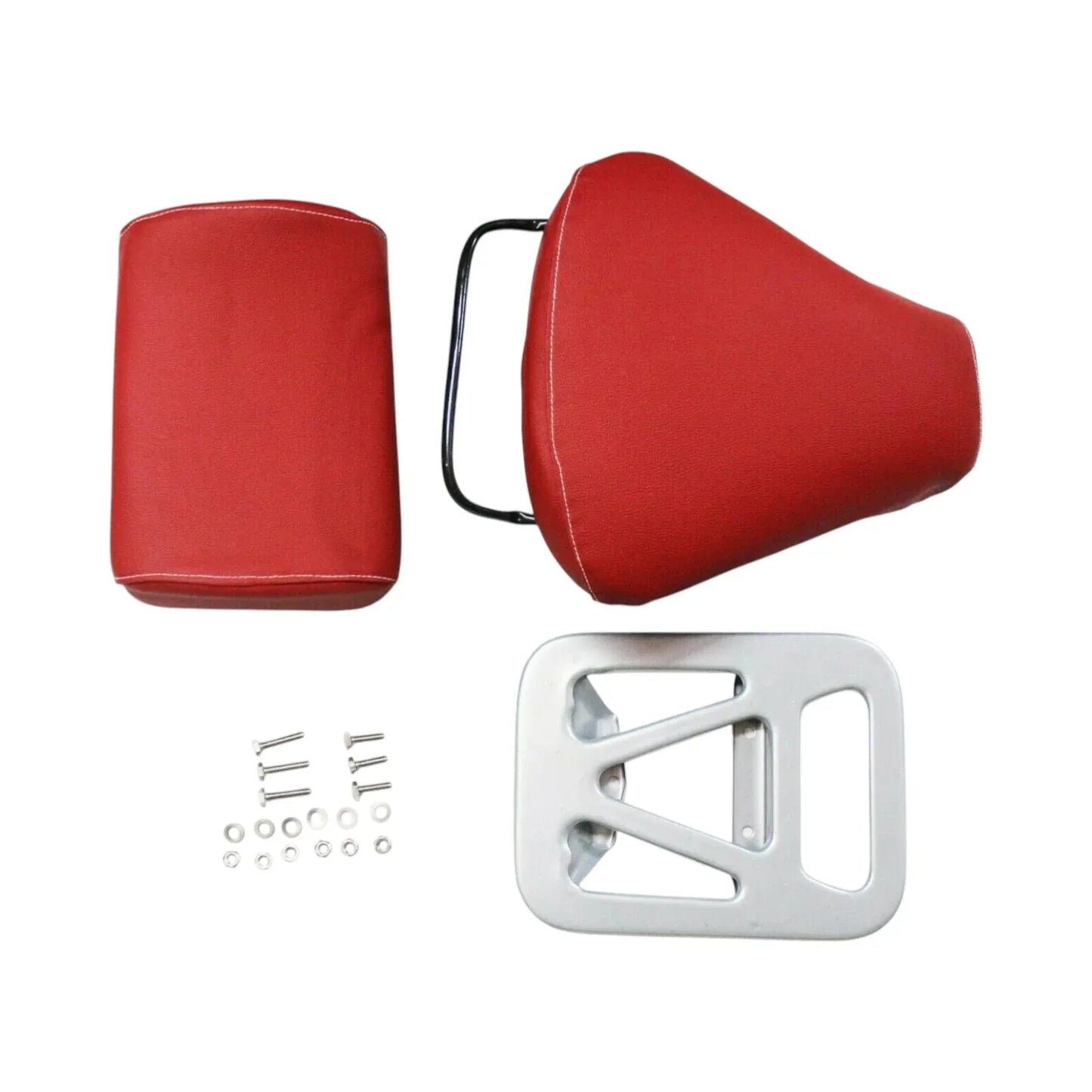 Sprint Super Seat Set for electric scooter seat, featuring padded red seat and sturdy aluminum bracket