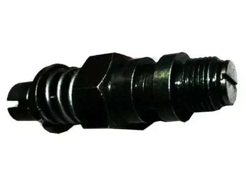 Decompressor assembly with black housing and silver threaded end