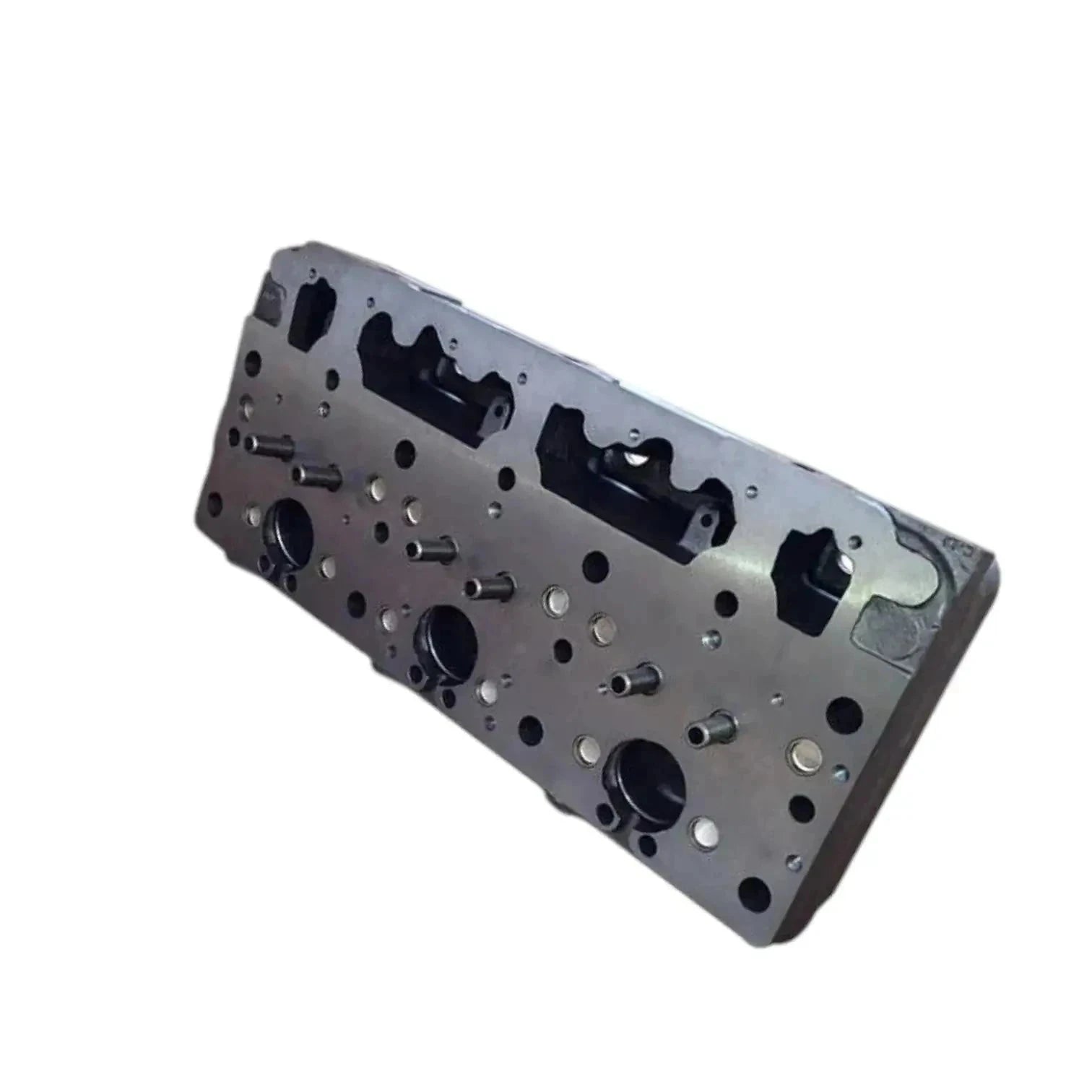 Caterpillar engine cylinder head, metal, precision-engineered for optimal cylinder head temp performance.