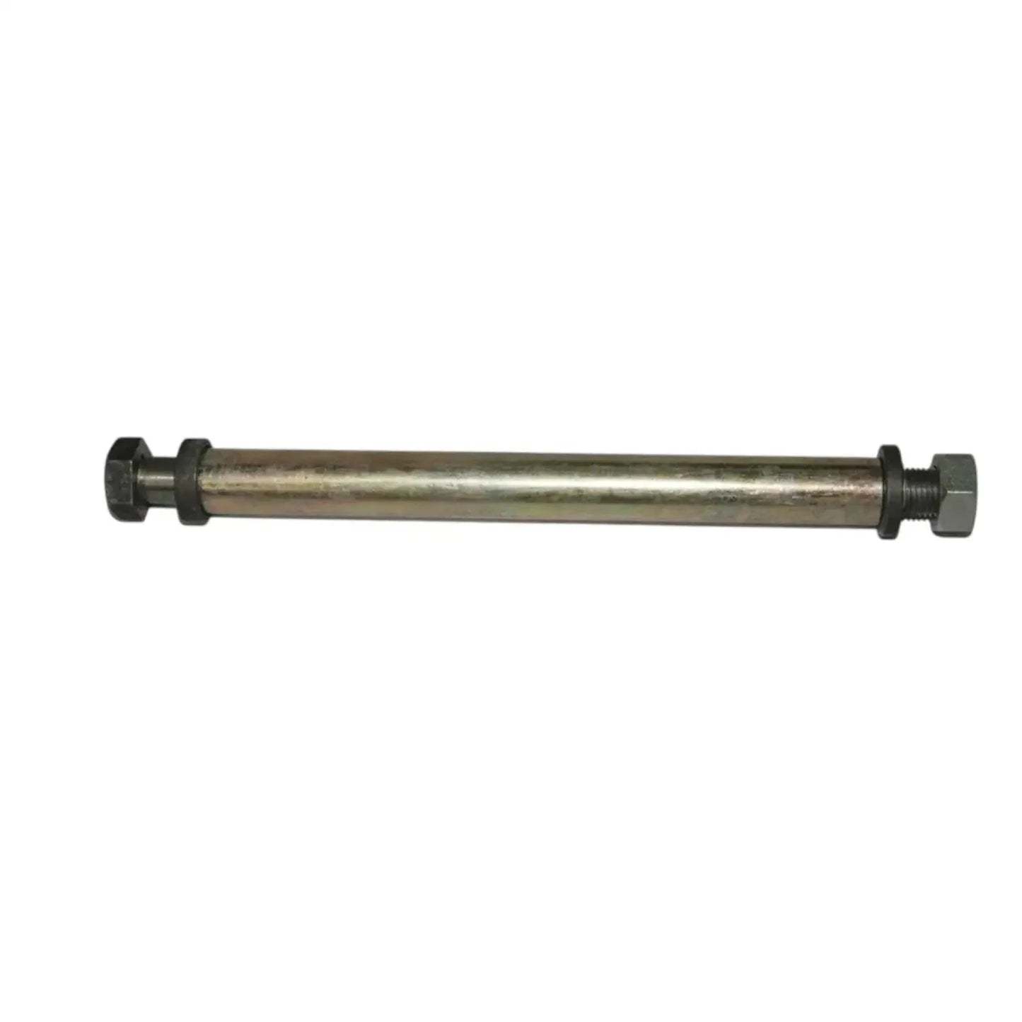 Axle mounting bolt with metal rod and two hex nuts