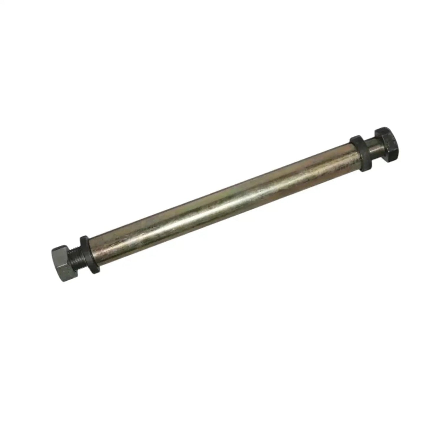 Axle mounting bolt with metal rod and hex nuts