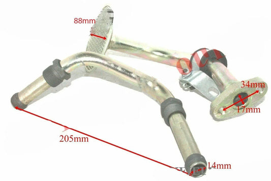 Engine oil pump strainer sump delivery, metal, 205mm length, for filtering engine oil.