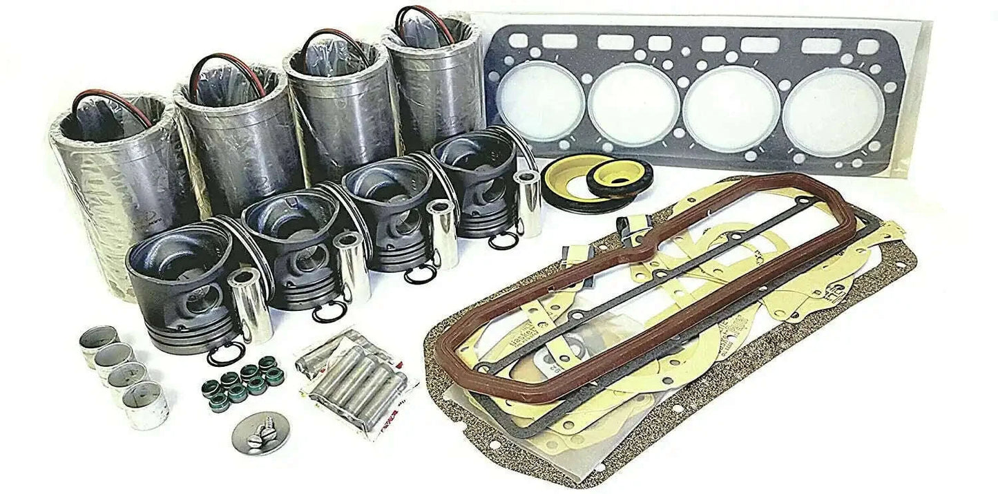 Engine repair kit with gaskets, piston rings, seals, and cylinder head gasket set