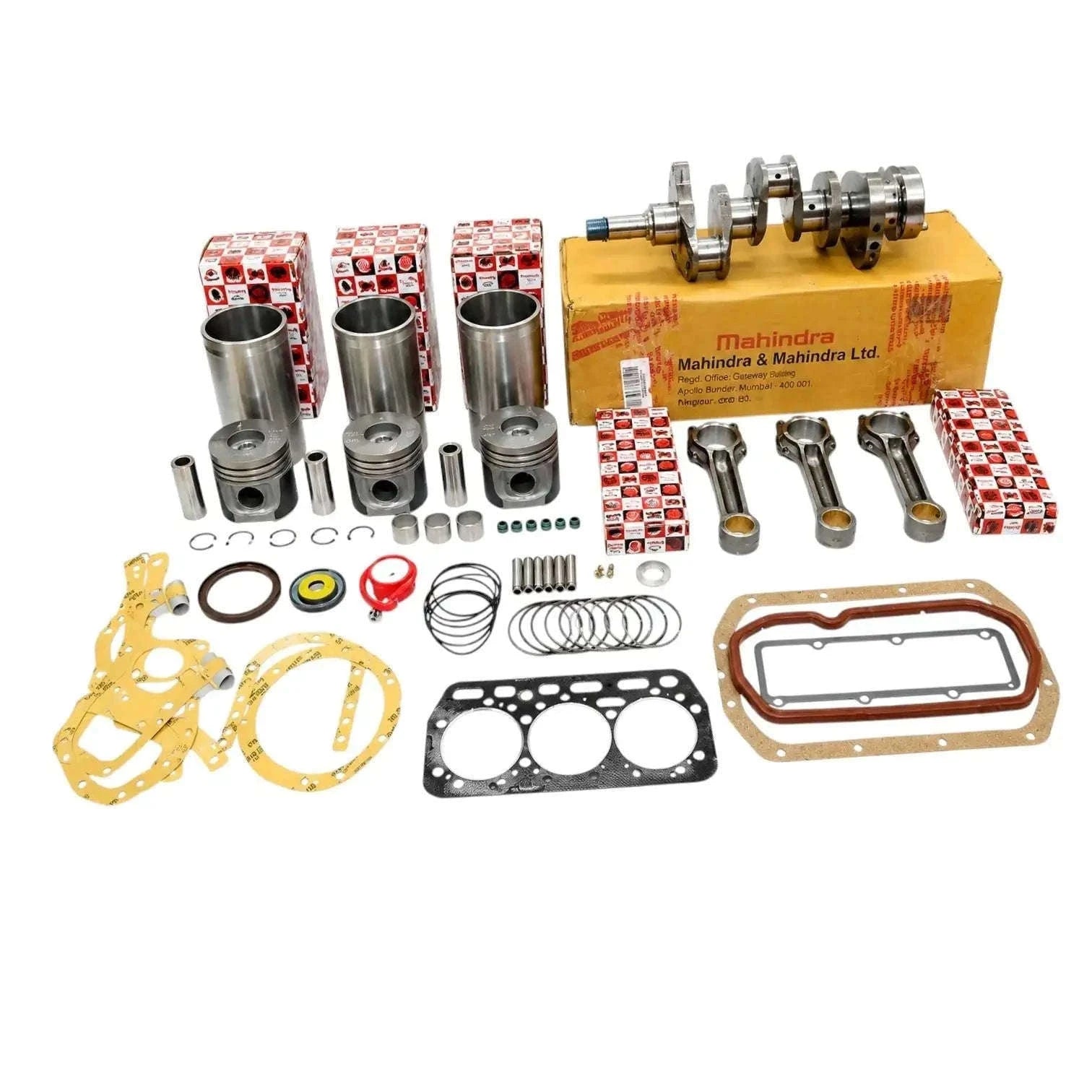 Engine repair kit for Mahindra C27 C35 450+ with crankshaft and connecting rod