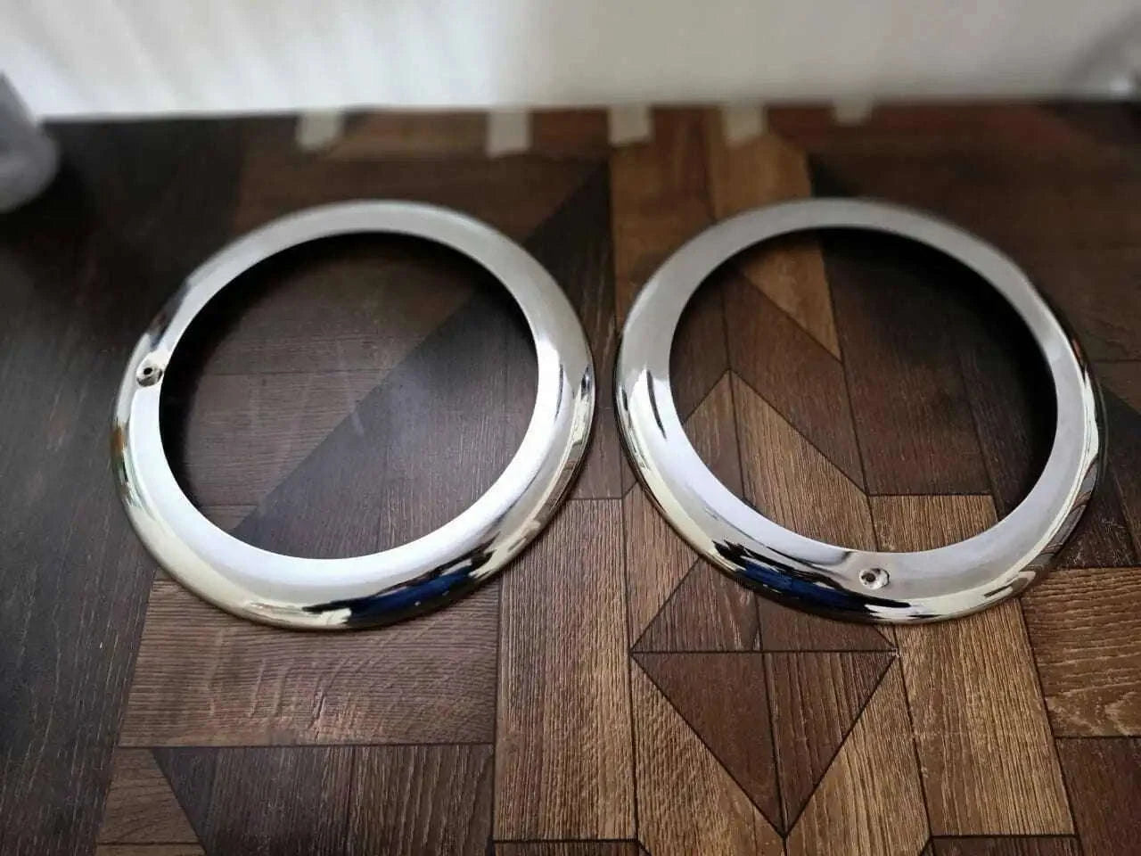 Chrome exterior headlight rim rings (pair)