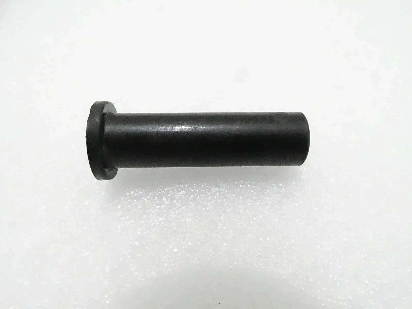 Cylindrical bearing housing with front collar, black finish