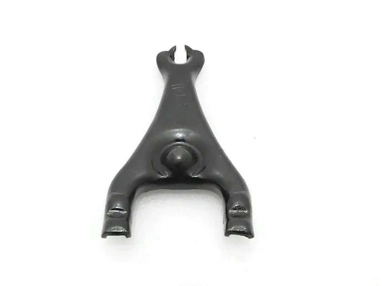 Metal clutch control fork unit with pivot ball, dark finish