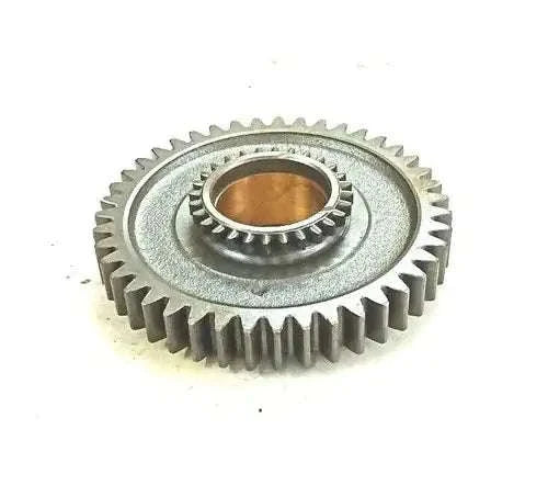 Metal spur gear assembly with central bushing