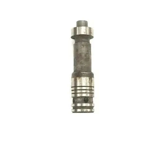 Flow control valve fitting, metal body with threaded connector and collar