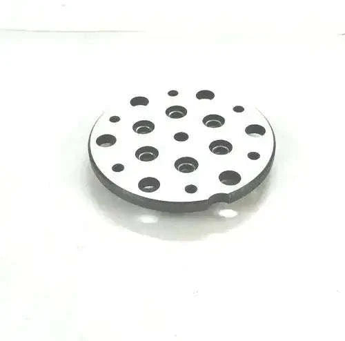 Ford Hydraulic lift pump plate Conn-852-A, silver metal with mounting holes
