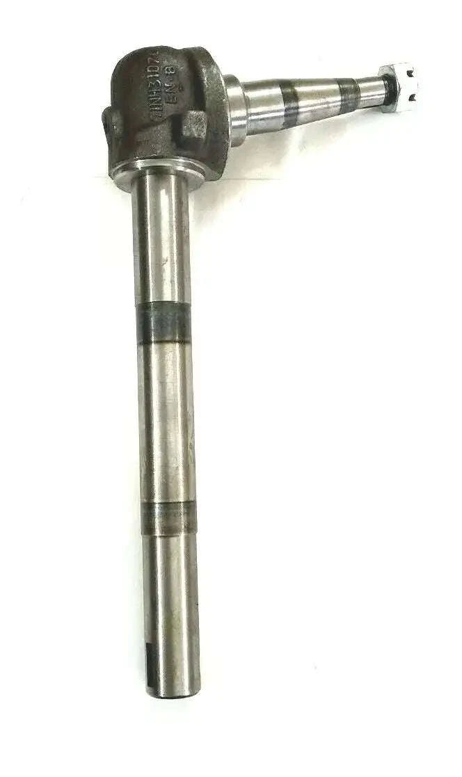 Stub axle spindle assembly, metal shaft with mounting flange and splined end